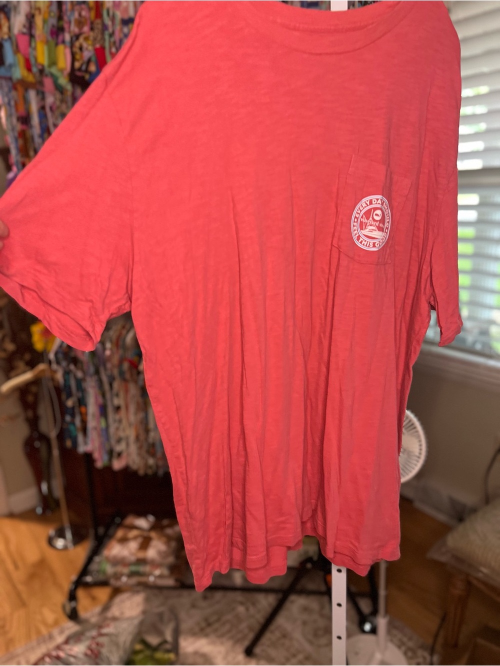 Vineyard Vines Men’s Coral Short-Sleeve Pocket Tee